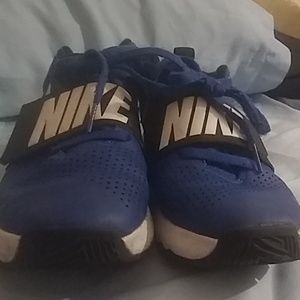 Blue and black KD nike